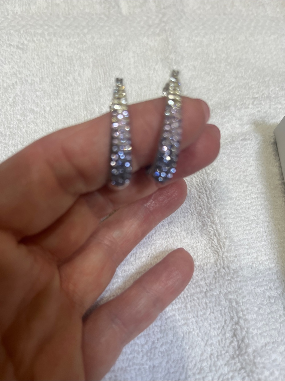 Swarovski Purple Crystal Teardrop Necklace & Earring Set - Picture 3 of 3